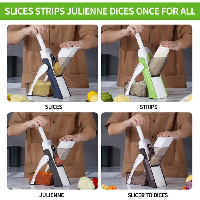 Mandoline Vegetable Cutter Chopper Adjustable Multi-function Drum Cutter