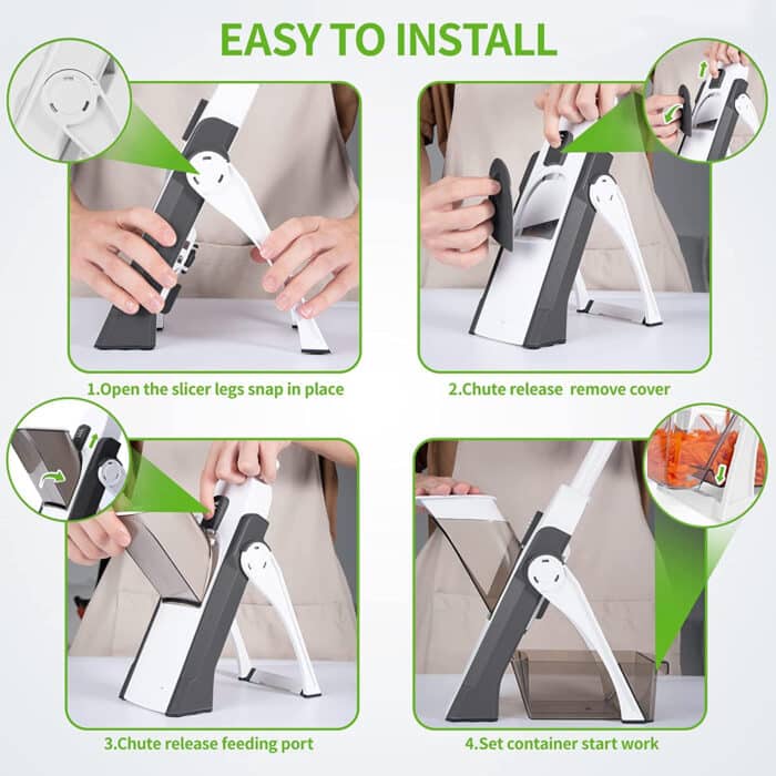 Mandoline Vegetable Cutter Chopper Adjustable Multi-function Drum Cutter