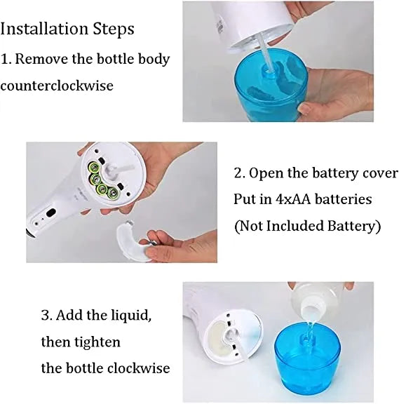 Auto foaming soap dispenser