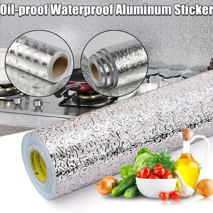 Aluminum Foil Self Adhesive Wall Stickers 60x200 cm
