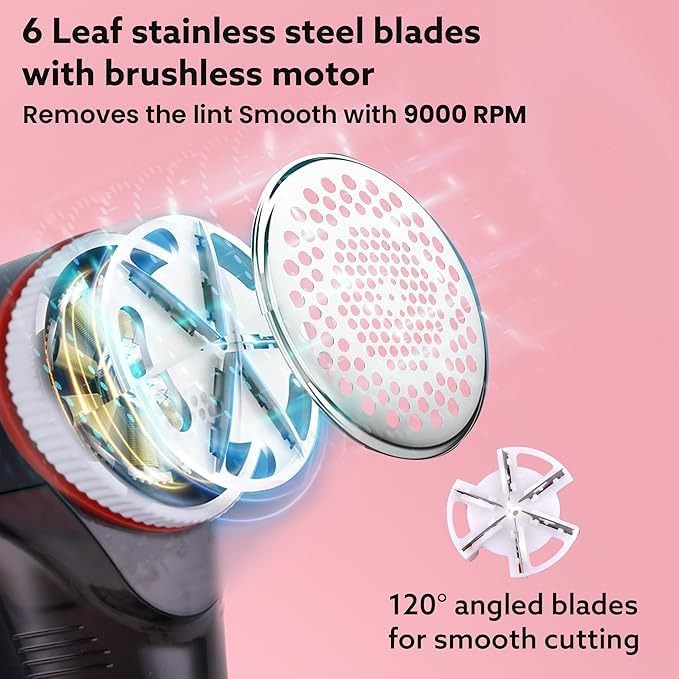 Electric Lint Remover – Fabric Shaver & Fuzz Cleaner