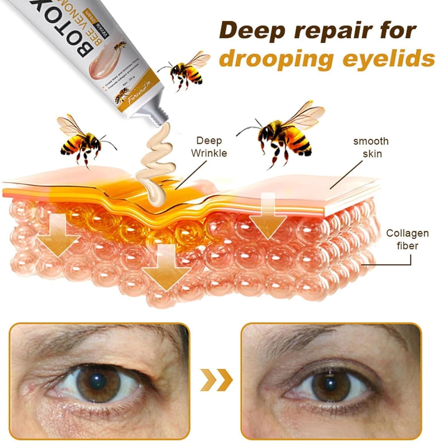 Bee Venom Wrinkle Repair Cream 🐝✨ Anti Aging