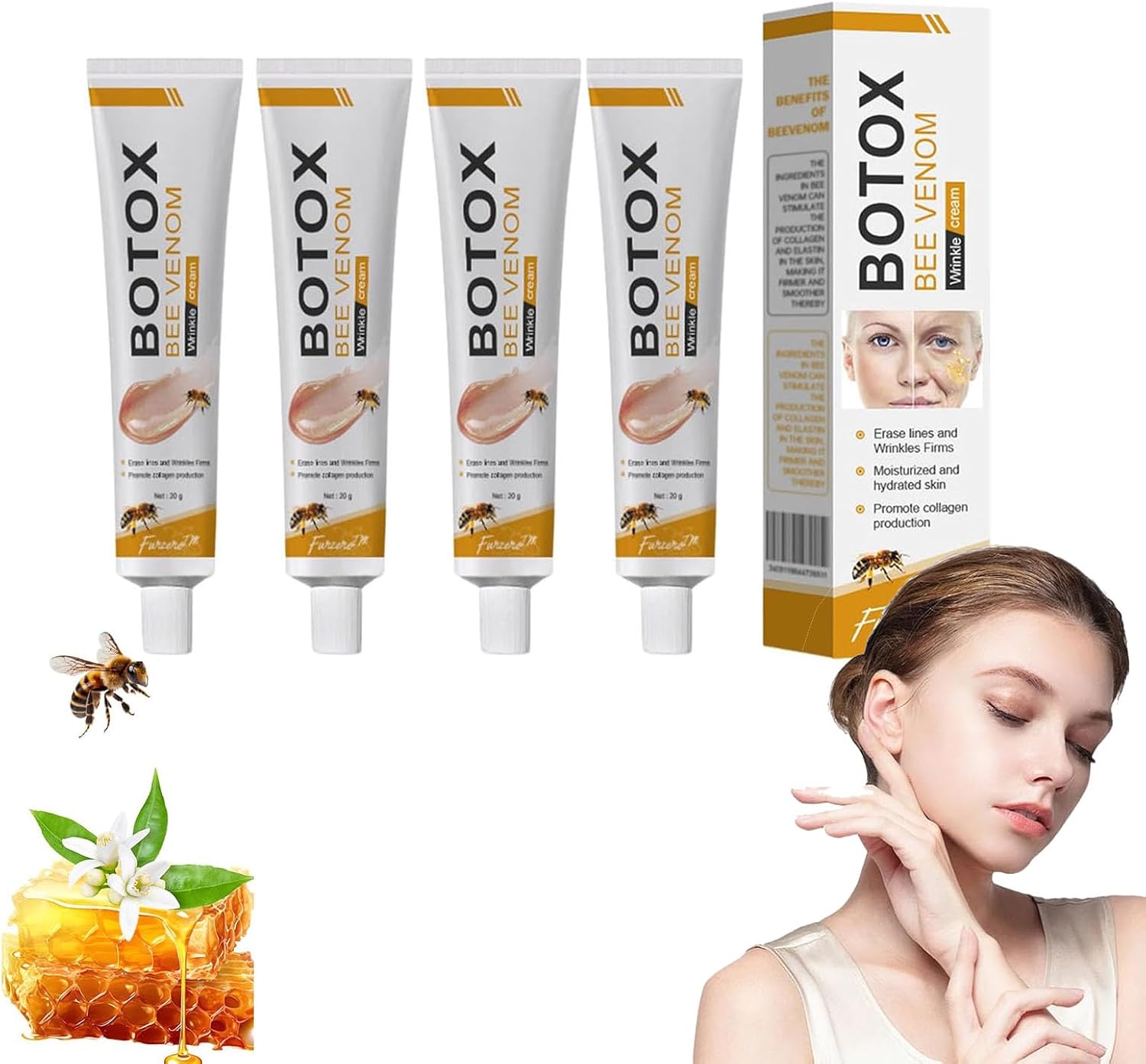 Bee Venom Wrinkle Repair Cream 🐝✨ Anti Aging