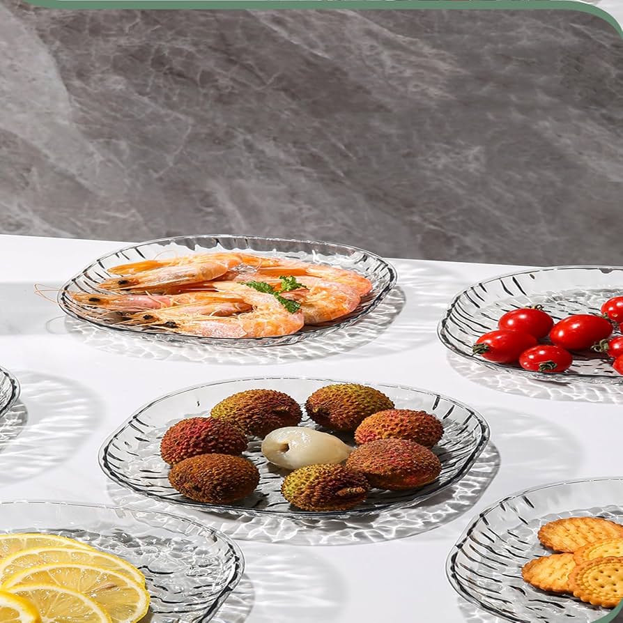 8 Pcs Glacier Plate Set Premium Quality