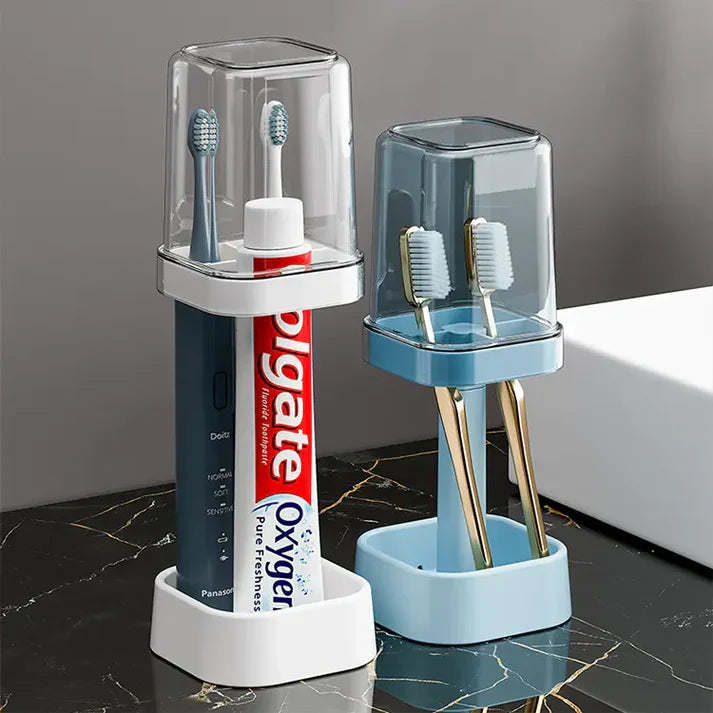 Adjustable Quick-Dry Toothbrush & Tumbler Holder