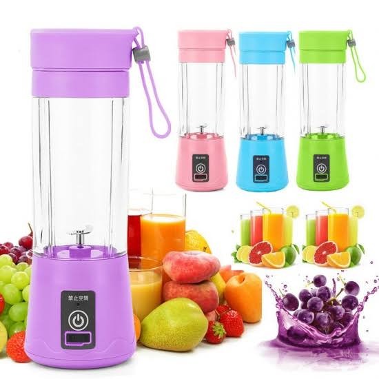 6 Blades Portable USB Mini Blender Juicer Cup - 22000 RPM for Smoothies & Shakes