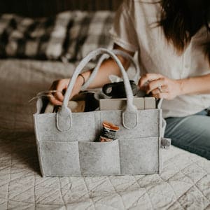 Baby Diaper Caddy Multipurpose Nursery Organizer