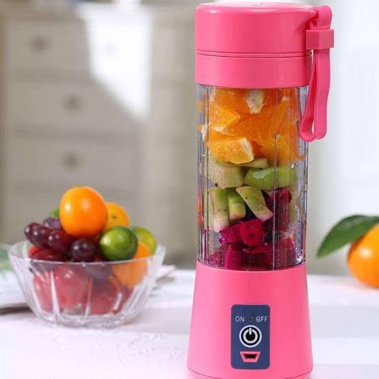6 Blades Portable USB Mini Blender Juicer Cup - 22000 RPM for Smoothies & Shakes