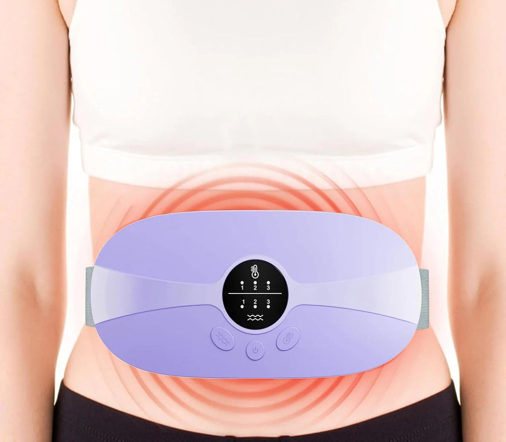 Cordless Menstrual Heating Pad for Cramps – Portable Period Pain Relief Belt with 3 Heat & Massage Modes