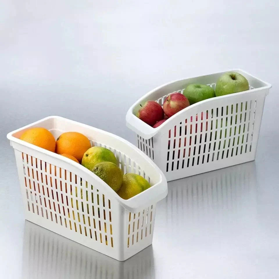 Adjustable Fridge & Drawer Organizer Space-Saving Storage Basket