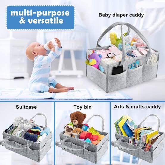 Baby Diaper Caddy Multipurpose Nursery Organizer