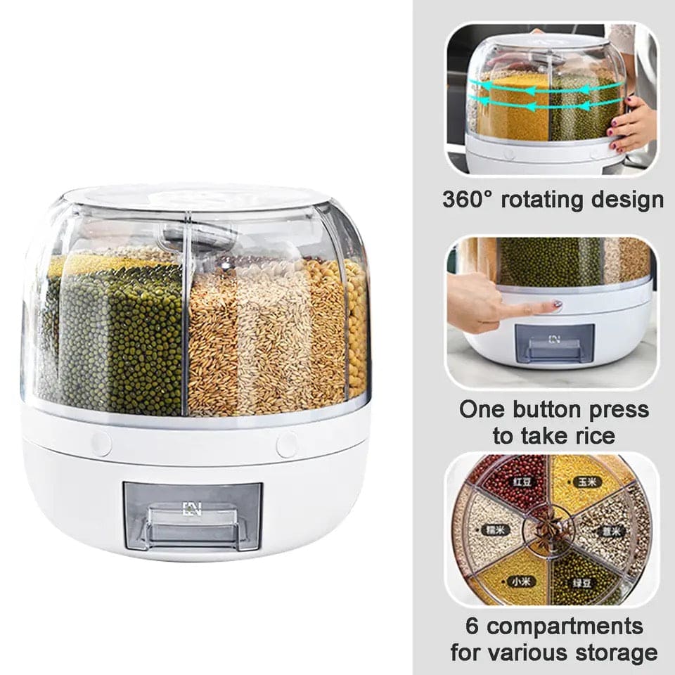 6 Grid Round Cereal Dispenser (5 Kg)