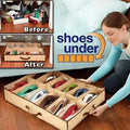 12-Compartment Under bed Shoe Organizer Portable Storage Bag